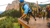 Zip line fun with amazing guides