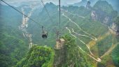 Exhilarating trip up the mountains, and walking on the glass bridges.