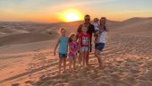 Exciting ride in the desert