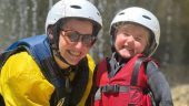 Tubing fun in canyon