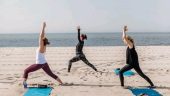 Yoga on the beech!