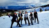Snow shoeing in Cluj!