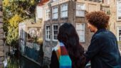 DeWitt family tours their ancestral hometown.