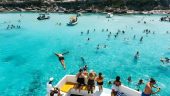 Beautiful blue lagoon